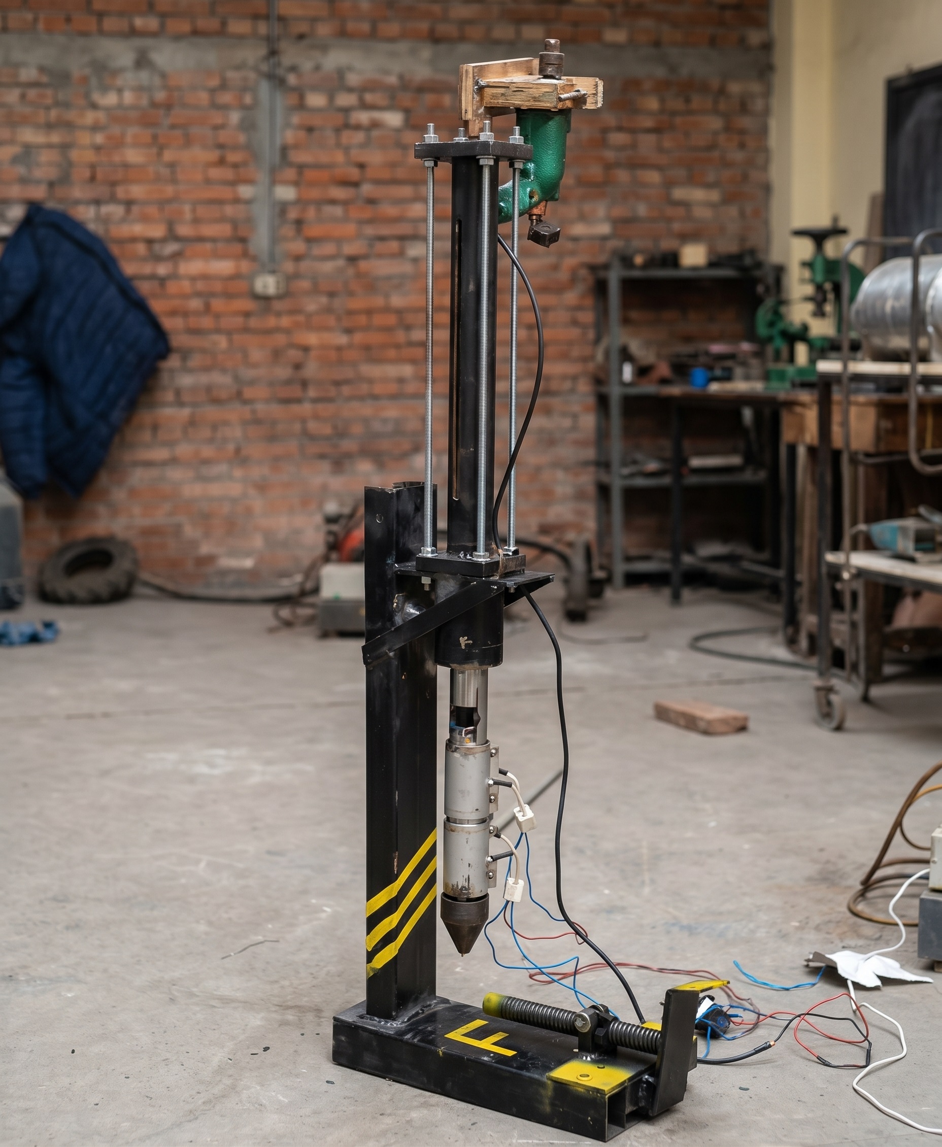Fabricated plastic injection moulding machine